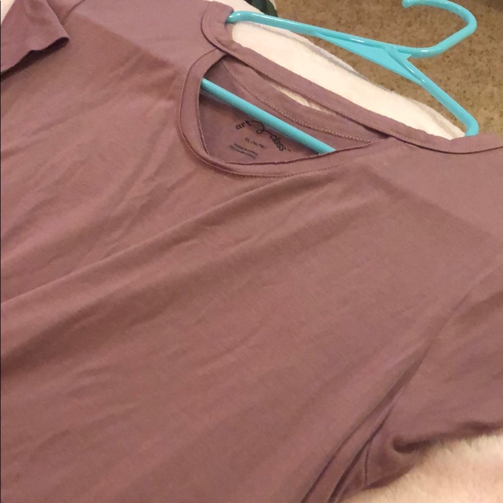 Purple tee